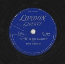 Eddie Cochran SITTIN' IN THE BALCONY Canadian press LIBERTY 369 78rpm comprar usado  Enviando para Brazil