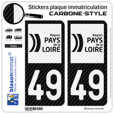 Stickers plaque immatriculatio d'occasion  Balaruc-les-Bains