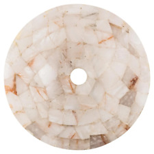 Lavatório de pedra de quartzo branco feito à mão, pia de banheiro de quartzo branco comprar usado  Enviando para Brazil