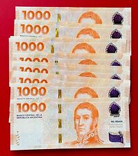 ARGENTINA 1000 PESOS 2023 (SAN MARTIN) P-Novo, Sufixo L -Não Circulado comprar usado  Enviando para Brazil