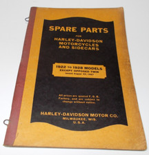 Antiguo libro de repuestos para moto Harley-Davidson original 1922-1928 segunda mano  Embacar hacia Mexico