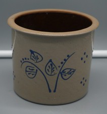 BEAUMONT BROTHERS Pottery CROCK - Salt Glazed Blue Decorated - 5.5" dia. for sale  Feasterville Trevose