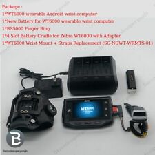 Computador de pulso WT6000 + kit scanner anel RS5000 + bateria + suporte de bateria para zebra, usado comprar usado  Enviando para Brazil