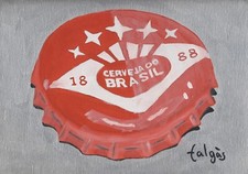 A6-105 Litografía Cerveza Cerveja Brasil. The Authentic Collection.  comprar usado  Enviando para Brazil