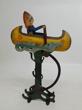 Pêndulo cinético arte popular indígena nativa americana canoa remo metal feito à mão comprar usado Pêndulo cinético arte popular indígena nativa americana canoa remo metal feito à mão comprar usado  Enviando para Brazil