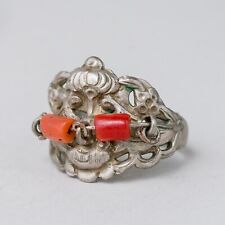 Silber ring roter gebraucht kaufen  Berlin