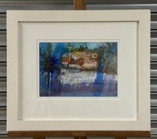 Stunning abstract watercolour for sale  BEDFORD