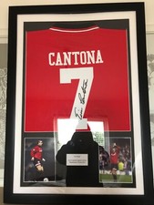 Framed eric cantona for sale  REDDITCH
