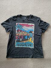 Camiseta VW Volkswagen Surfs Up preta tamanho 2XL logotipo gráfico manga curta combinada  comprar usado  Enviando para Brazil