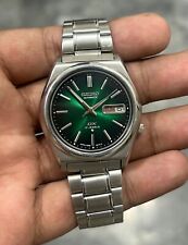 Seiko 5 automático 17 mostrador verde joia (alterado) relógio masculino Japão cal-7009 comprar usado  Enviando para Brazil