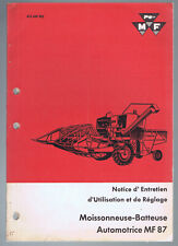Livret utilisation entretien d'occasion  Marcillat-en-Combraille
