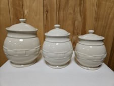 Longaberger cream canister for sale  Bethlehem