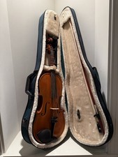 Violino estudantil - Estojo palatino, arco, descanso de ombro ressonante - precisa de 1 corda comprar usado  Enviando para Brazil