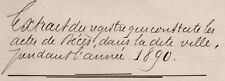 1890 Morte Bayonne Edouard PERET Oficial Legião de Honra Douai Oran SEMPÉ, usado comprar usado  Enviando para Brazil