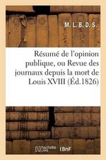Rsum opinion publique d'occasion  Expédié en Belgium