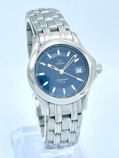 Omega Seamaster feminino 120m 26mm mostrador azul aço inoxidável quartzo 2581,81 comprar usado  Enviando para Brazil