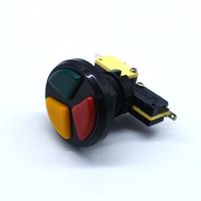 Botão de jogo de arcade 3 em 1 cor tripla com 3 microinterruptores para JAMMA MAME comprar usado  Enviando para Brazil
