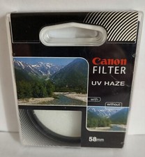 Filtro de vidro Canon 58mm UV Haze feito nas Filipinas (OEM ORIGINAL) para 18-55mm comprar usado  Enviando para Brazil
