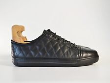 Usado, Tênis Giorgio Armani Itália Masculino de Couro Low-top Preto Tamanho - 41/42 comprar usado  Enviando para Brazil