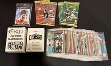 (39) Paquetes de 2 cartas de fútbol americano de cubierta superior 1996 más juegos de salvia y hojas de 2021 segunda mano  Embacar hacia Mexico