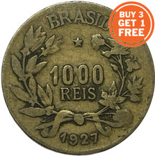1000 REIS BRASILEIROS MOEDA-ESCOLHA DE DATA DE 1924-1931 BRASIL / BRASIL, usado comprar usado  Enviando para Brazil