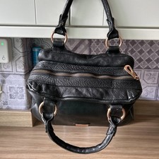 Black leather handbag for sale  YORK