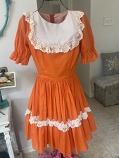 Vintage orange frilly for sale  Dallas