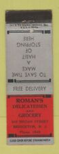 Matchbook cover roman for sale  USA