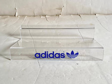 Vintage Acrílico Adidas Trefoil Shoes Store Slatwall Sapato Prateleira Exibição Placa A comprar usado  Enviando para Brazil