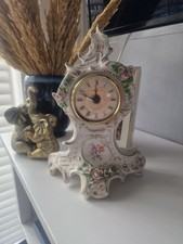 Porcelain mantel clock for sale  STOCKPORT