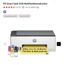 3-in-1 HP SMART TANK 5105 AIRPRINT, COPY SCAN PRINT, usado comprar usado  Enviando para Brazil