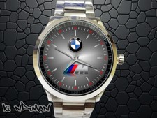 Relógio masculino BMW emblema logotipo esporte metal fundo prata comprar usado  Enviando para Brazil