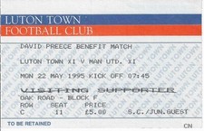 Ticket luton town d'occasion  Expédié en Belgium