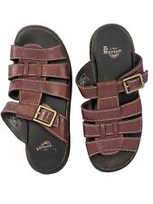 Sandálias pescador de couro vermelho Dr. Martens Brigid femininas tamanho 7 EUA 5 Reino Unido 38 UE comprar usado  Enviando para Brazil