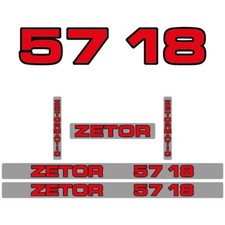 Zetor 5718 / 57 18 Tractor Aftermarket Naklejka Naklejka Adesivo Zestaw naklejek, używany na sprzedaż  Wysyłka do Poland