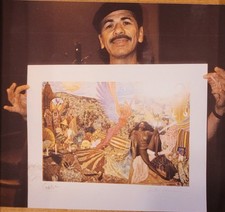 CARLOS SANTANA Capa de Álbum ABRAXAS Autografada Edição Limitada Impressão Artística comprar usado  Enviando para Brazil