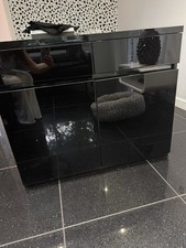 black gloss sideboard for sale  SHIPLEY