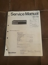 Amplificador Quasar BS108 manual de serviço original comprar usado  Enviando para Brazil