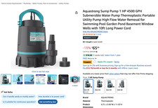 Aquastrong 1hp submersible for sale  Fairfax
