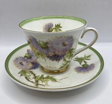 Xícara de chá e pires vintage Royal Doulton inglês porcelana glamis cardo Cottagecore comprar usado  Enviando para Brazil