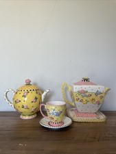 Floral ceramic teapot for sale  Greenwood