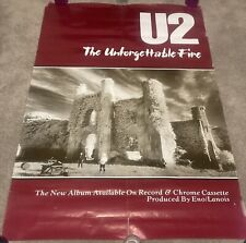 U2: The Unforgettable Fire. RARO PÔSTER ORIGINAL GRANDE na loja PROMO 1984 comprar usado  Enviando para Brazil
