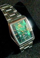 Usado, Relógio quadrado verde Orient automático 3 estrelas retrô usado No4346 No7226 No9835 comprar usado  Enviando para Brazil