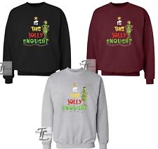 CAMISETA DE NATAL É ESTE MOLETOM DE ALGODÃO UNISSEX LEVE ROSTO ALEGRE O SUFICIENTE GRINCH comprar usado  Enviando para Brazil