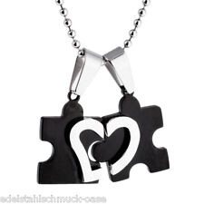 Partnerkette edelstahl puzzle gebraucht kaufen  Schorndorf