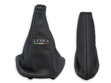 PER LANCIA LYBRA CUFFIA DEL CAMBIO FRENO A MANO PELLE NERA RICAMO GRIGIO Italia comprar usado  Enviando para Brazil