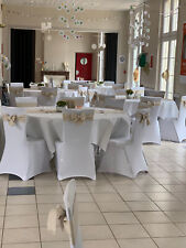 Housses chaises blanches d'occasion  Amiens-