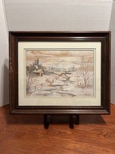 Vtg 1938 watercolor for sale  Andover