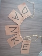 danke girlande gebraucht kaufen danke girlande gebraucht kaufen  Bad Königshofen-Umland