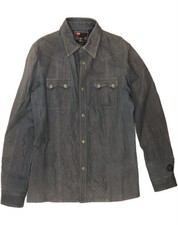 Usado, Camisa masculina de camurça DIESEL couro azul grande CZ20 comprar usado  Enviando para Brazil